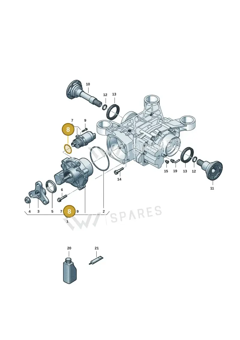 WHT010080 — Volkswagen Caddy Maxi Kombi (2020-2024) diagram 5h0525100, position 8