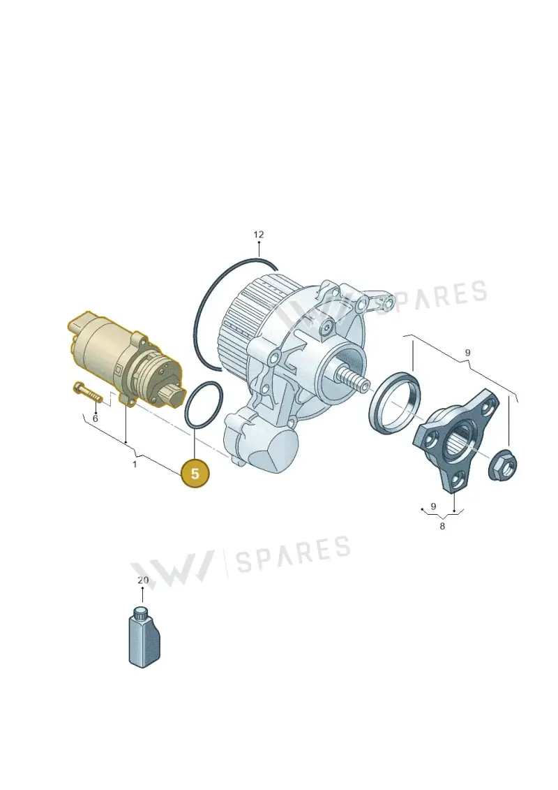 WHT010080 — Volkswagen T-Roc BlueMotion (2017-2024) diagram 793525015, position 5