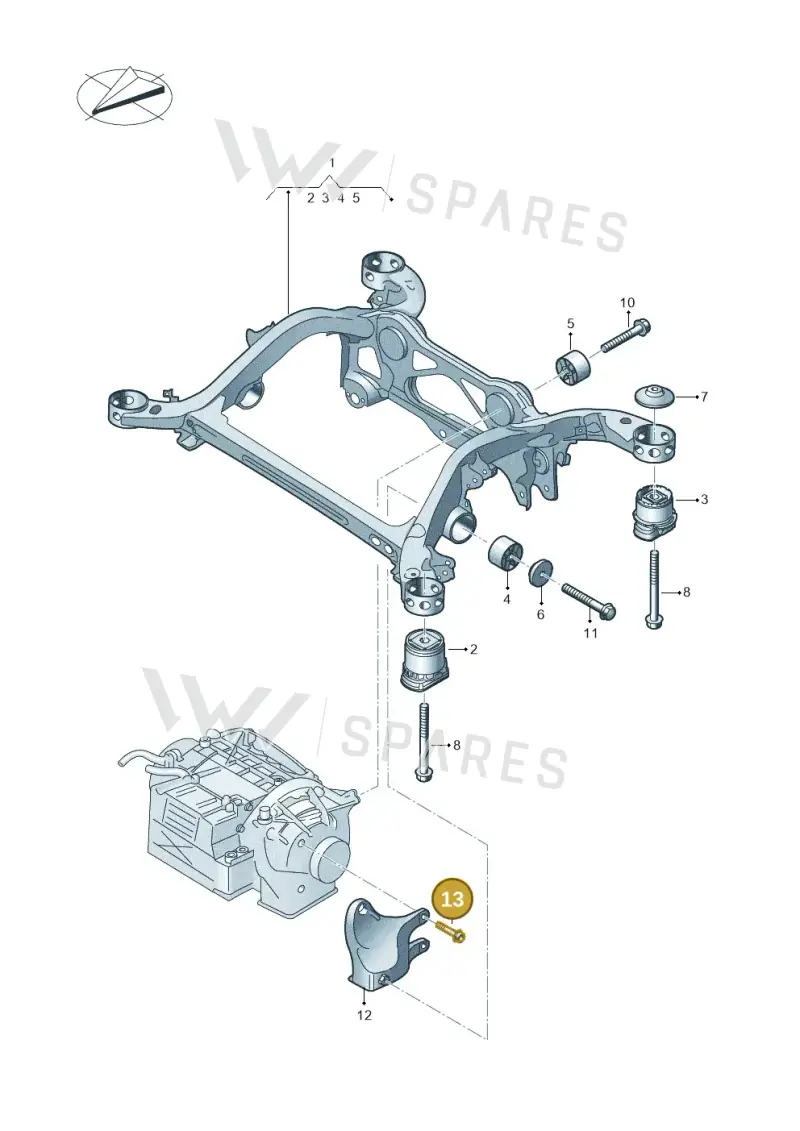 WHT010089 — Audi Q8 e-tron (2018-2025) diagram 586505000, position 13