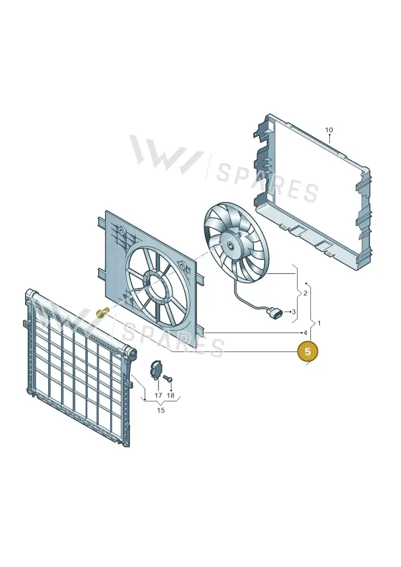 WHT010121 — Audi Q4 Sportback (2021-2025) diagram 89a121900, position 5