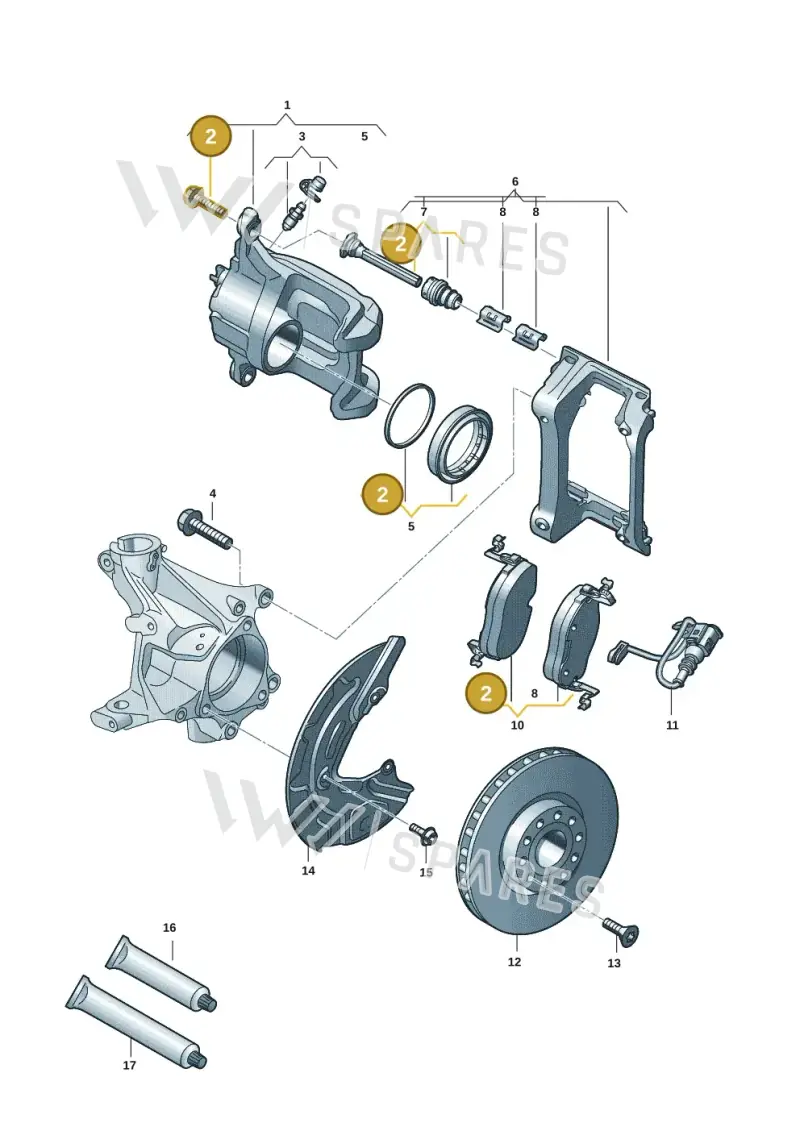 WHT010141 — SEAT CUPRA Born (2021-) diagram 10a615010, position 2