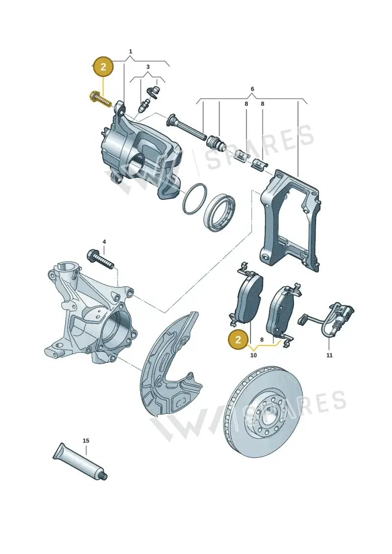 WHT010143 — Volkswagen ID.7 Limousine Pro (2023-) diagram 14b615160, position 2