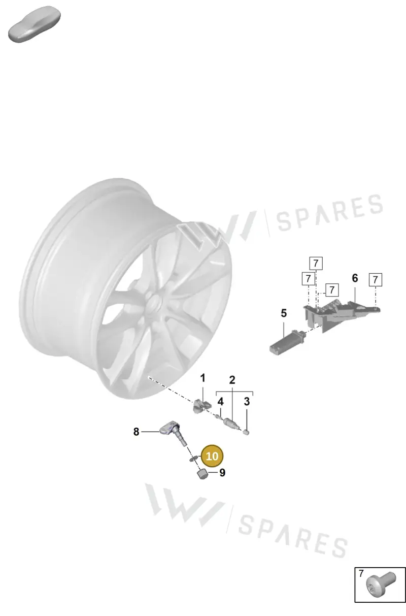 WHT010176 — Porsche Panamera (2020-2023) diagram p58601050, position 10