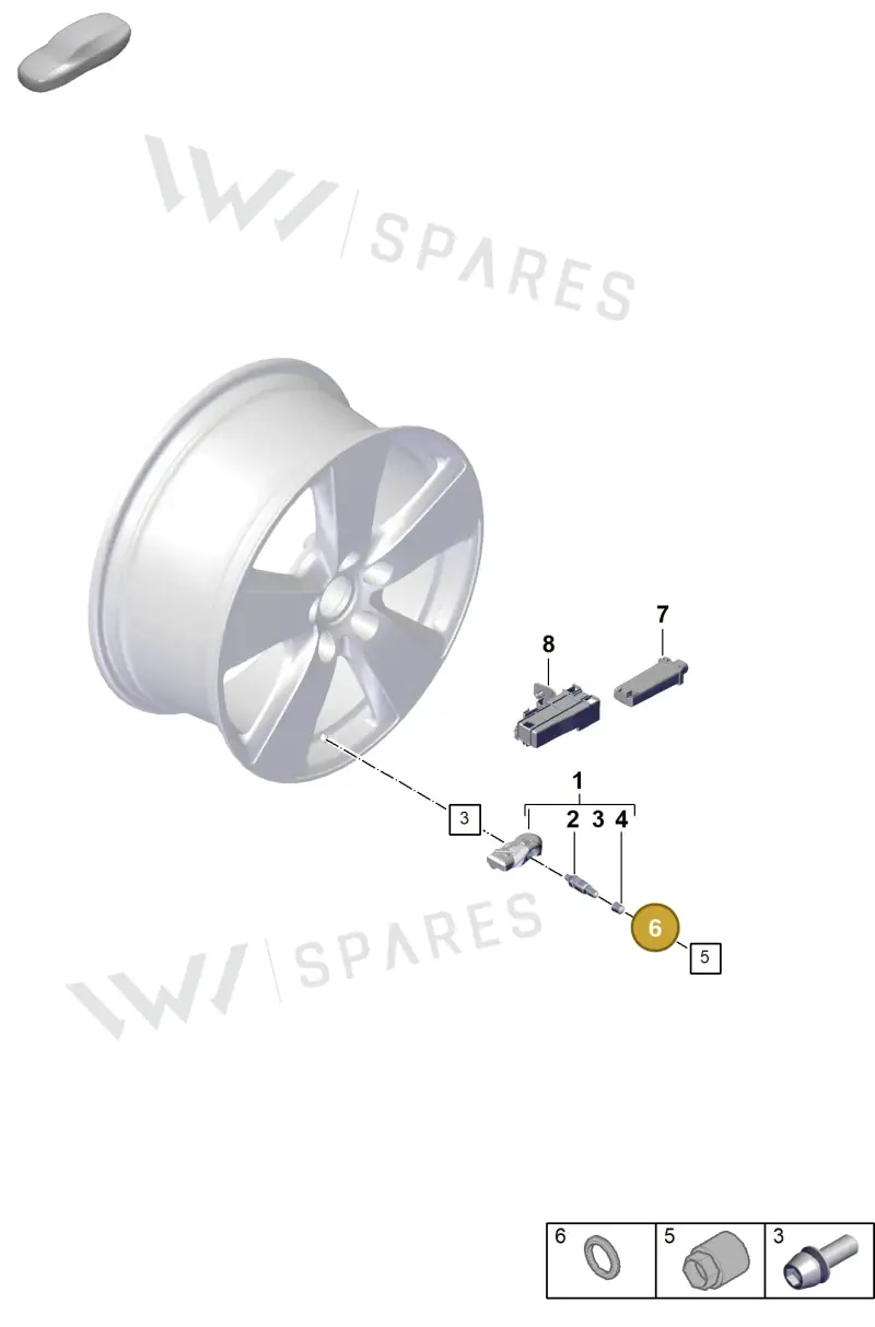 WHT010179 — Porsche 911 (2024-2025) diagram p60601500, position 6
