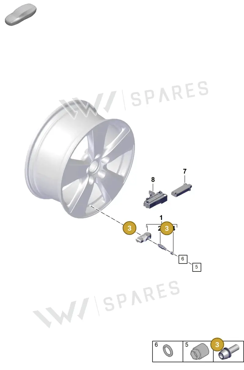 WHT010183 — Porsche 911 (2024-2025) diagram p60601500, position 3