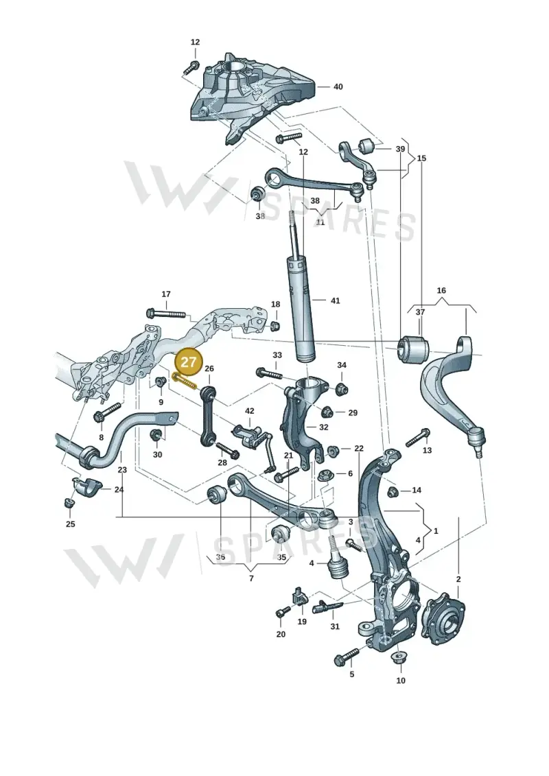 WHT010199 — Audi A5 Limousine (2024-2025) diagram 8wk407000, position 27