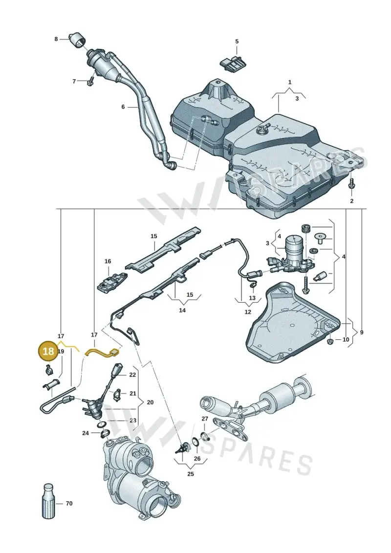 WHT010282 — Volkswagen Tiguan 2.0 (2023-) diagram 57x201600, position 18