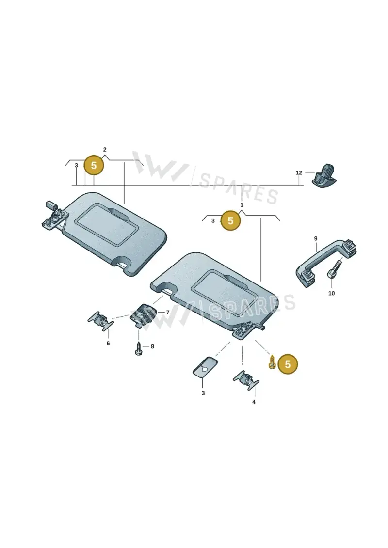 WHT010411 — Volkswagen Amarok twin cab (2022-) diagram 2hb857500, position 5