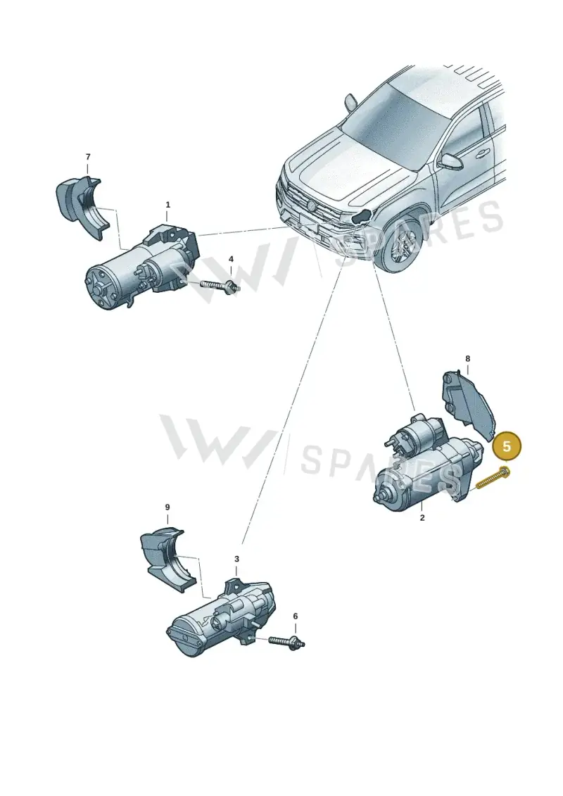 WHT010422 — Volkswagen Amarok (2022-2025) diagram 2hb911000, position 5