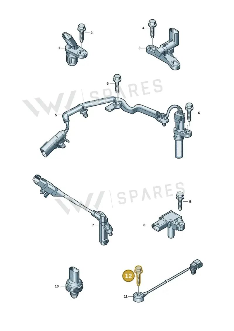 WHT010434 — Volkswagen Amarok twin cab (2022-) diagram 2hb906030, position 12