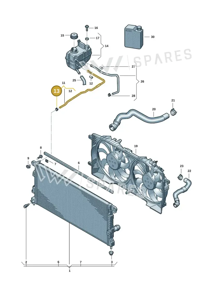 WHT010539 — Volkswagen Amarok twin cab (2022-) diagram 2hb121420, position 13