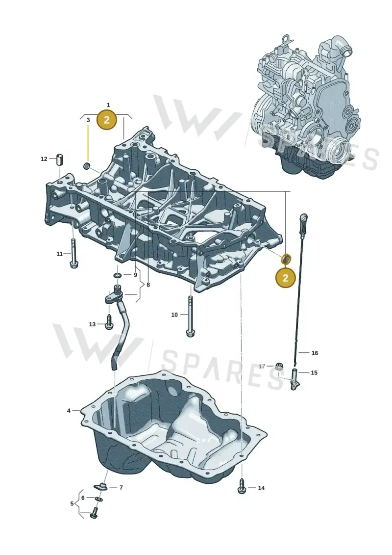 WHT010554 — Volkswagen Amarok twin cab (2022-) diagram 2hb103300, position 2