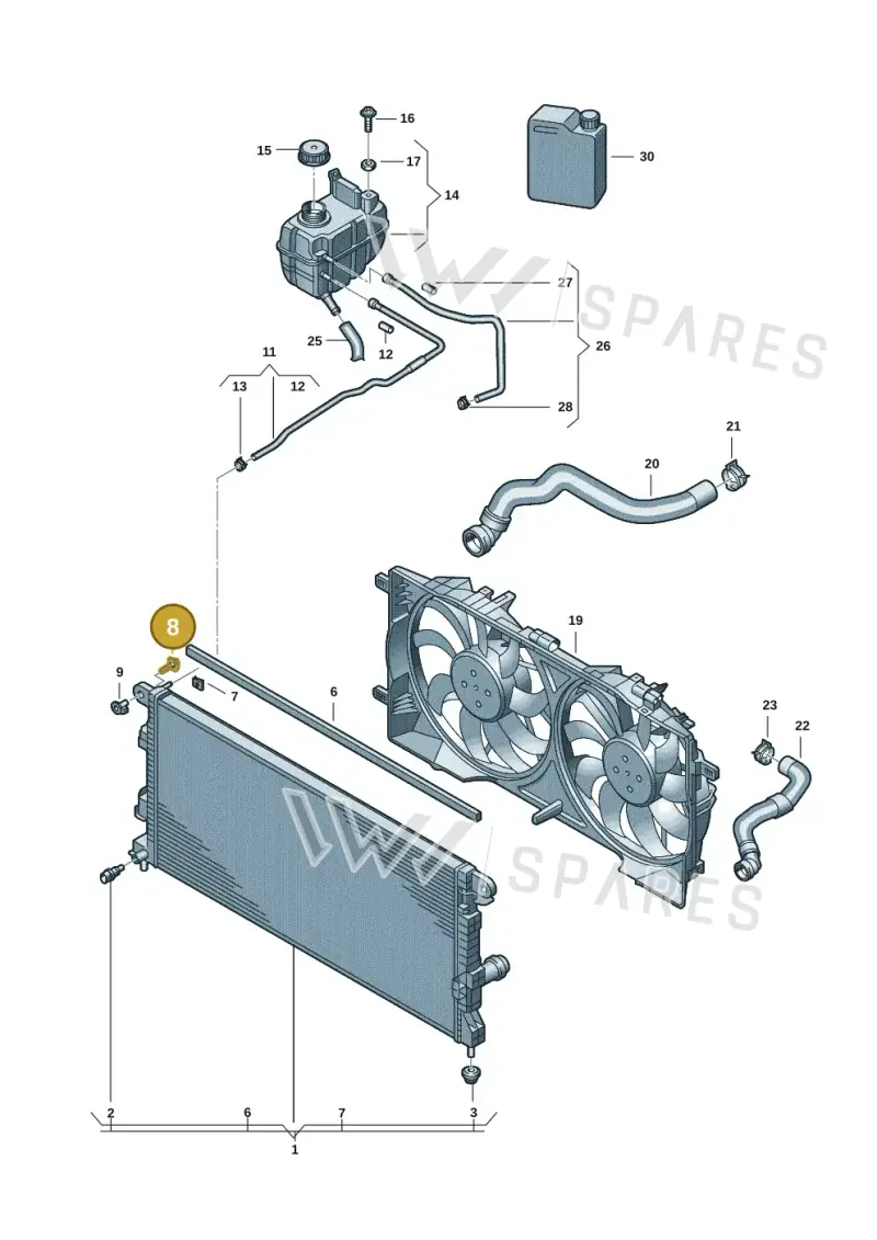 WHT010681 — Volkswagen Amarok twin cab (2022-) diagram 2hb121420, position 8