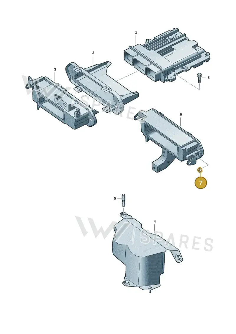 WHT010755 — Volkswagen Amarok (2022-2025) diagram 2hb906800, position 7