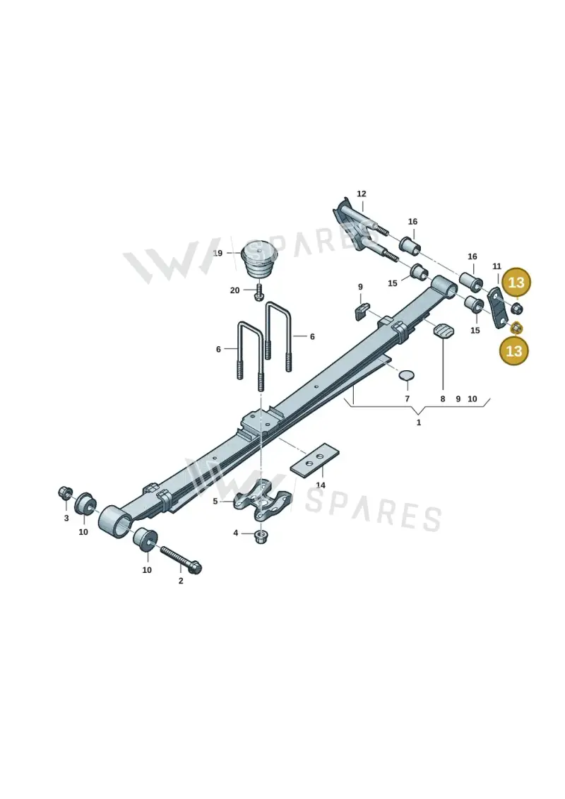 WHT010852 — Volkswagen Amarok (2022-2025) diagram 2hb511500, position 13