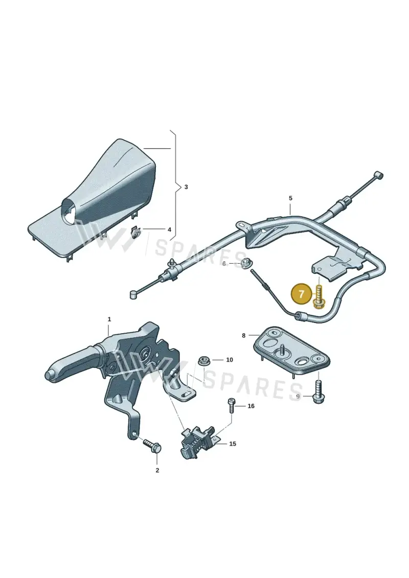 WHT010974 — Volkswagen Amarok twin cab (2022-) diagram 2hb711000, position 7