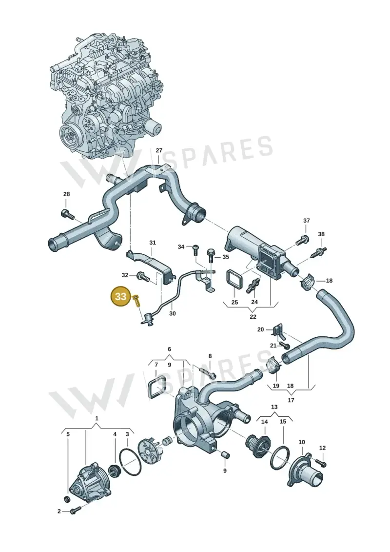 WHT011004 — Volkswagen Amarok twin cab (2022-) diagram 2hb121085, position 33