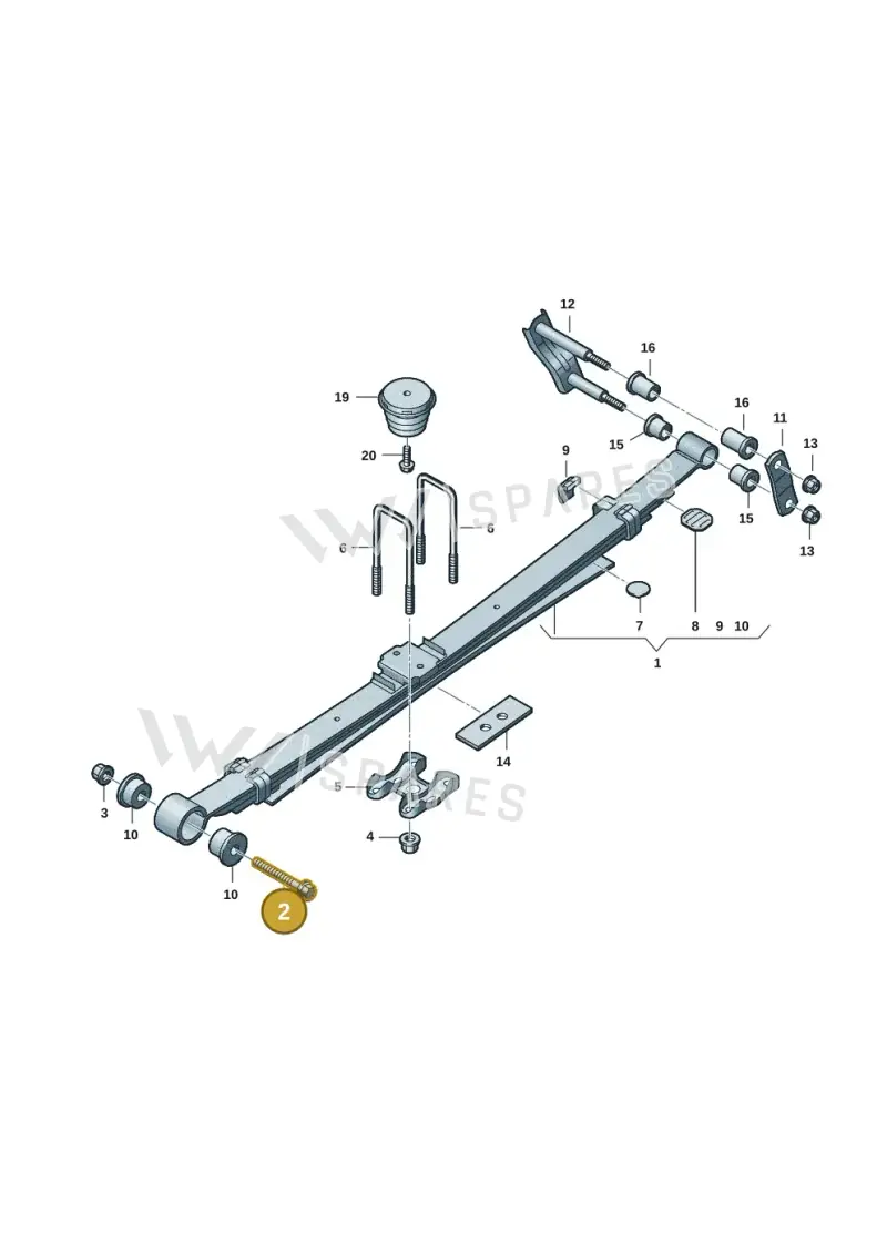 WHT011008 — Volkswagen Amarok (2022-2025) diagram 2hb511500, position 2