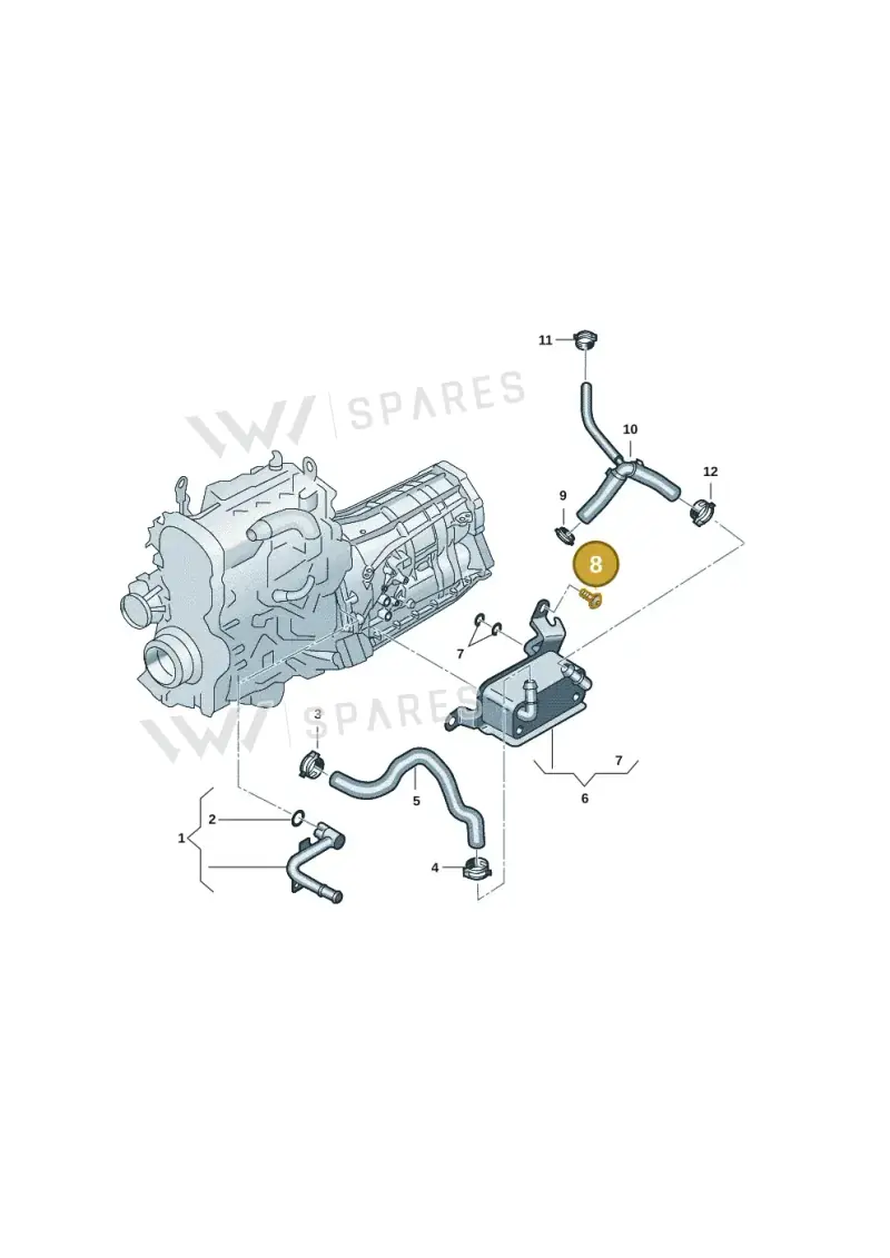 WHT011033 — Volkswagen Amarok twin cab (2022-) diagram 2hb317300, position 8