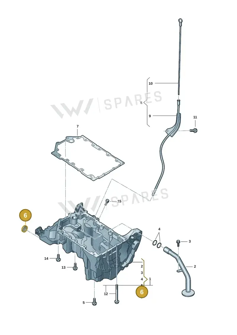 WHT011257 — Volkswagen Amarok twin cab (2022-) diagram 2hb103350, position 6