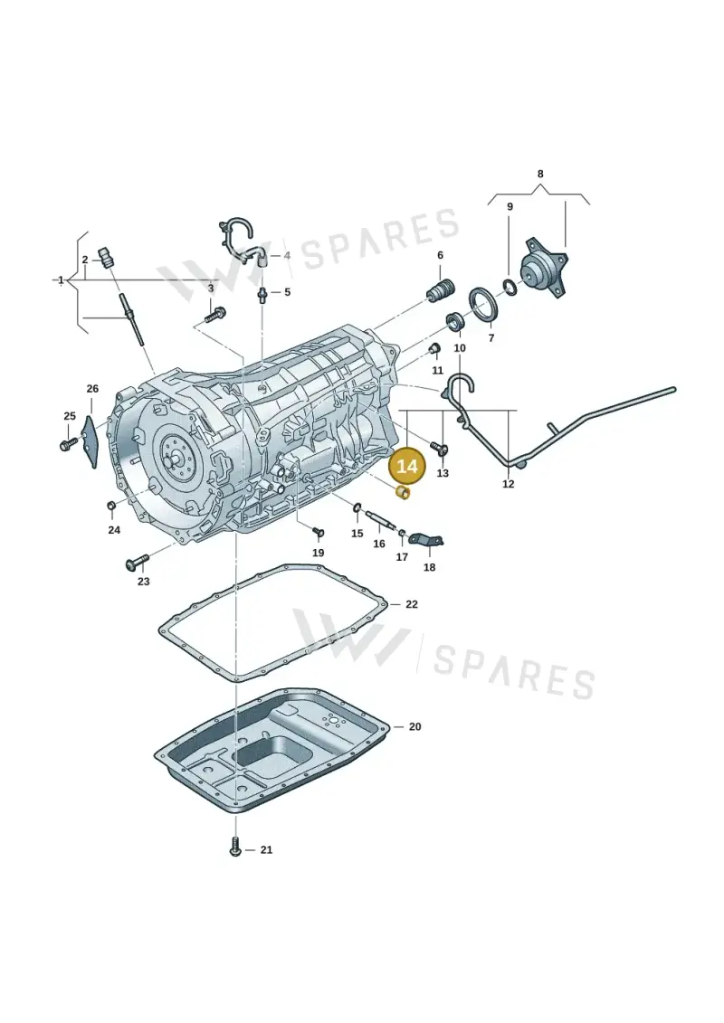WHT011285 — Volkswagen Amarok twin cab (2022-) diagram 2hb301300, position 14