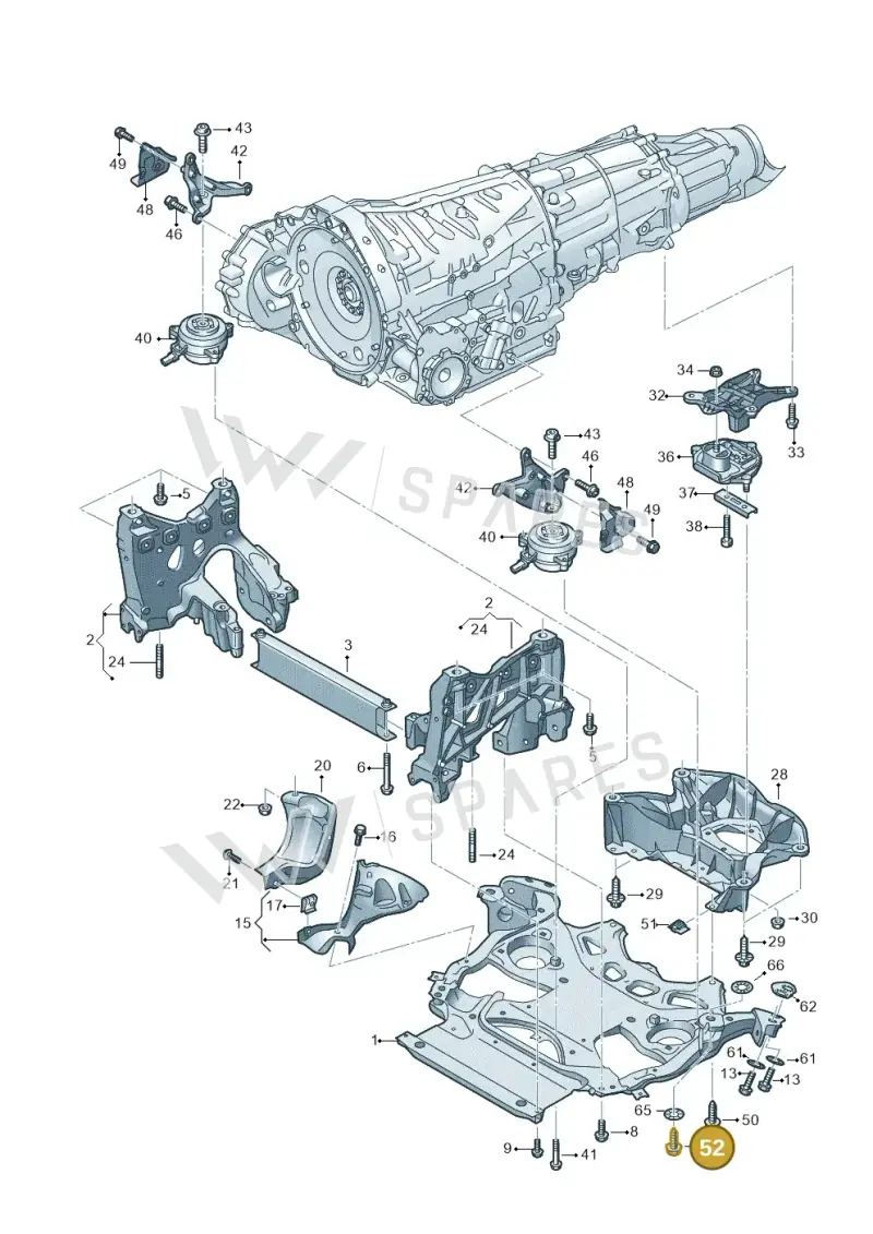 WHT011482 — Audi RS6 Avant (2019-2025) diagram 537399000, position 52