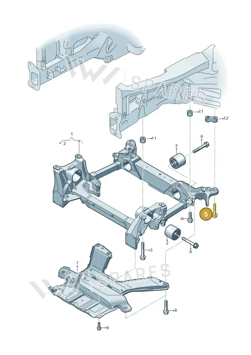 WHT011515 — Audi Q8 e-tron (2018-2025) diagram 586399000, position 5